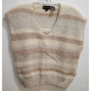 Jeanne‎ Pierre Women's Sleeveless Sweater Vest Mohair Lambswool Grandma 80s Sz S